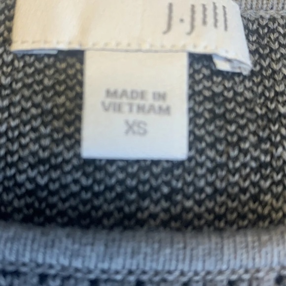 J Jill womens XS Gray Black Houndstooth sweater dress - Picture 4 of 10